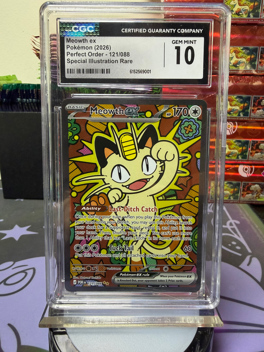CGC Mint 10 Meowth ex (SIR)