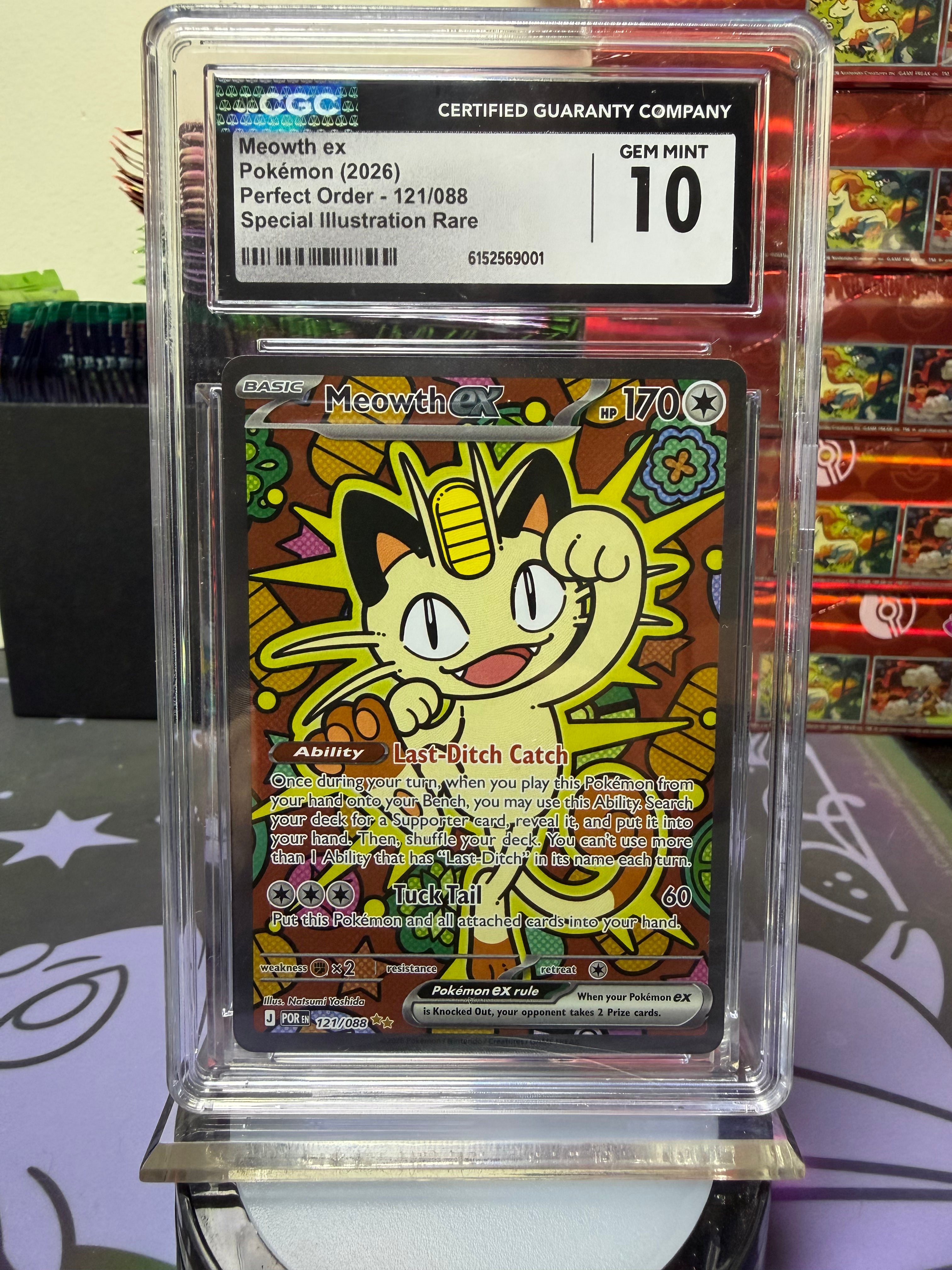 CGC Mint 10 Meowth ex (SIR)